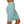Floral Pink Flowers Mini Skirt - Teal Stretchy Pencil - Dipaliz - Skirts - Xs