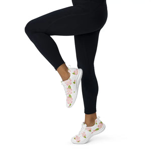 Lightweight Women’s Athletic Shoes - Pink Flowers - Dipaliz - Sneakers