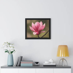 Pink Magnolia Wall Art Framed Poster Decor - Dipaliz - Posters Prints & Visual Artwork