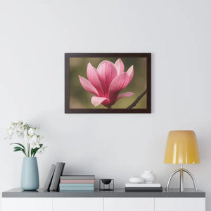 Pink Magnolia Wall Art Framed Poster Decor - Dipaliz - Posters Prints & Visual Artwork