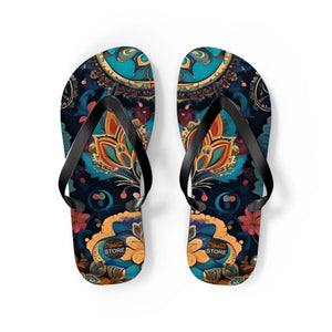 Pink Paisley Pattern Flip Flops - Unisex Summer Comfort - Dipaliz - Slippers