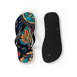 Pink Paisley Pattern Flip Flops - Unisex Summer Comfort - Dipaliz - Slippers