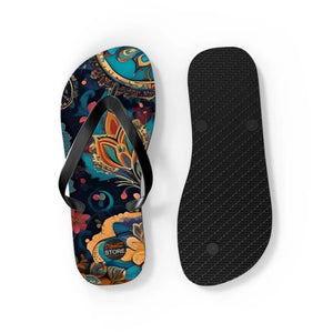 Pink Paisley Pattern Flip Flops - Unisex Summer Comfort - Dipaliz - Slippers