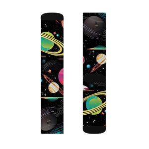 Vivid Planets Socks - Solar System Sublimation - Dipaliz