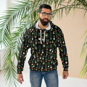 Indoor Potted Plants Aop Unisex Pullover Hoodie - Hoodies