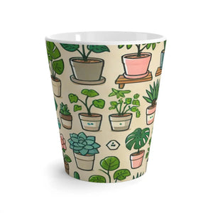 Botanical Plants Latte Mug - Ceramic Nature Gift - Dipaliz - Mugs