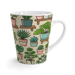 Latte Mug Plants Nature Botanical Coffee Cup - Dipaliz - 12oz - Mugs