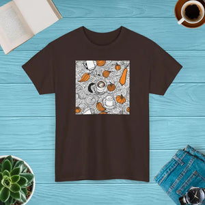 Pumpkin Spice Latte Unisex Heavy Cotton Tee - Dipaliz - T-shirts