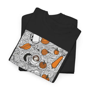 Pumpkin Spice Latte Unisex Heavy Cotton Tee - Dipaliz - T-shirts