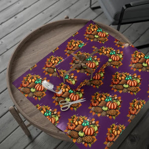 Gift Wrap Papers Autumn Leaves Pumpkins Design by Dipaliz - Wrapping Paper