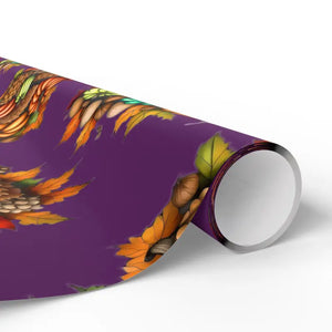 Gift Wrap Papers Autumn Leaves Pumpkins Design by Dipaliz - Wrapping Paper