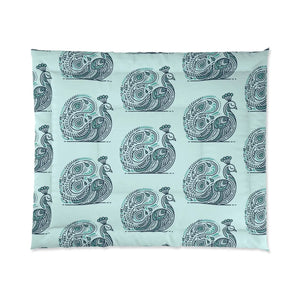 Peacock Comforter – Purple Polyester Dipaliz - Quilts & Comforters