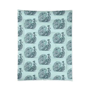 Peacock Comforter – Purple Polyester Dipaliz - Quilts & Comforters