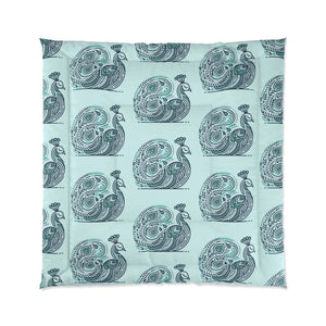 Peacock Comforter – Purple Polyester Dipaliz - Quilts & Comforters