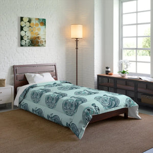 Peacock Comforter – Purple Polyester Dipaliz - Quilts & Comforters