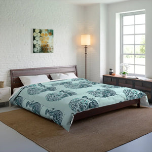 Peacock Comforter – Purple Polyester Dipaliz - Quilts & Comforters