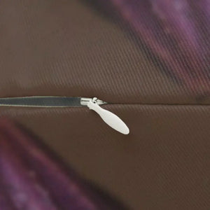 Purple Daisy Spun Polyester Lumbar Pillow - Ready to use - Dipaliz - 20’’ × 14’’ - Pillows