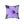 Vibrant Purple Flower Polyester Square Pillow - Dipaliz - Throw Pillows