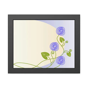 Elegant Framed Paper Posters - Purple Flowers - Dipaliz - Prints & Visual Artwork