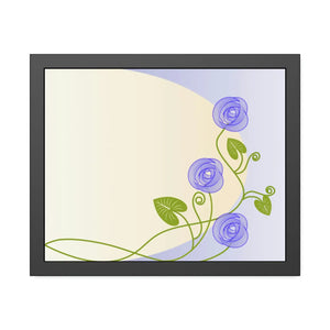 Elegant Framed Paper Posters - Purple Flowers - Dipaliz - Prints & Visual Artwork