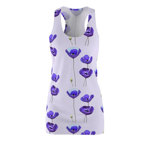 Purple Poppy Racerback Dress – Eco Cotton - Dipaliz - Dresses - Xs
