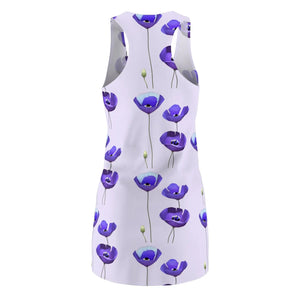 Purple Poppy Racerback Dress – Eco Cotton - Dipaliz - Dresses - Xs