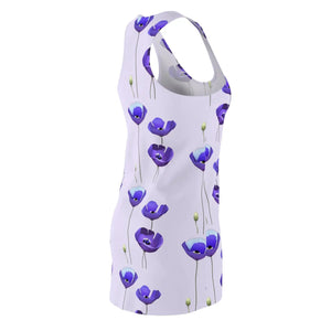 Purple Poppy Racerback Dress – Eco Cotton - Dipaliz - Dresses - Xs