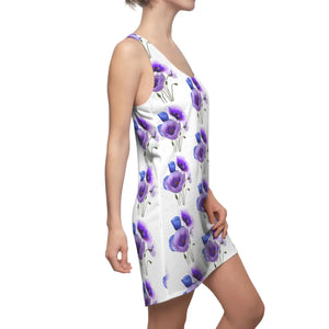 Purple Poppy Flowers Racerback Dress - Casual - Dipaliz - Dresses - Xs