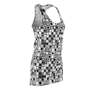 Dipaliz Racerback Mini Dress Geometric Tile Print Sporty Cloth - Dresses