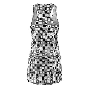 Dipaliz Racerback Mini Dress Geometric Tile Print Sporty Cloth - Dresses