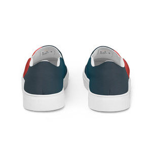 Bold Red and Blue Men’s Canvas Shoes - Dipaliz - Sneakers