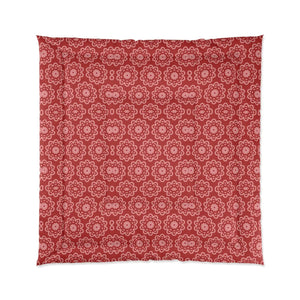 Red Floral Abstract Blanket – Soft Polyester - Dipaliz - Quilts & Comforters