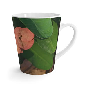 Latte Mug Red Flowers Chic Style for Women’s Fashion - Dipaliz - 12oz - Mugs