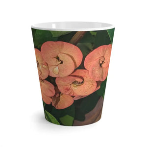 Latte Mug Red Flowers Chic Style for Women’s Fashion - Dipaliz - 12oz - Mugs