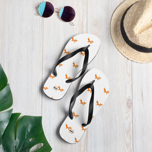 Red Fox Flip Flops - Rubber Sole Summer Style - Dipaliz - Slippers