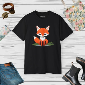 Red Fox Ultra Cotton Tee - Eco-friendly Casual Top - Dipaliz - T-shirts