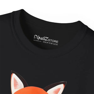 Red Fox Ultra Cotton Tee - Eco-friendly Casual Top - Dipaliz - T-shirts