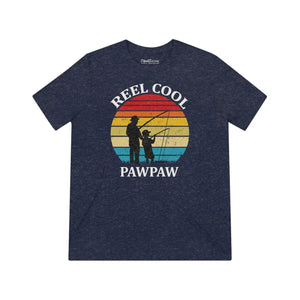 Reel Cool Paw Triblend Tee - Fishing Design - Dipaliz - T-shirts