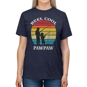 Reel Cool Paw Triblend Tee - Fishing Design - Dipaliz - T-shirts