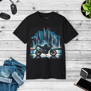 Urban Motorcycle Ultra Cotton Tee - Bold Cityscape - Dipaliz - T-shirts