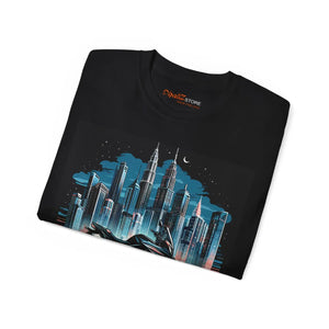 Urban Motorcycle Ultra Cotton Tee - Bold Cityscape - Dipaliz - T-shirts
