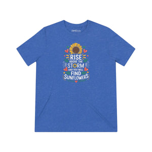 Soft Unisex Triblend Tee - Rise Above Design - Dipaliz - T-shirts