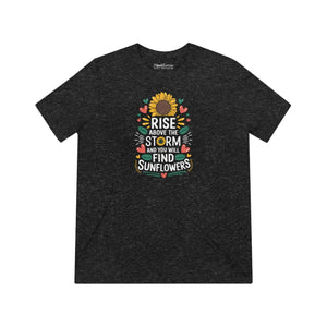Soft Unisex Triblend Tee - Rise Above Design - Dipaliz - T-shirts