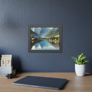 Vibrant Framed Paper Posters - Riverside Scene - Dipaliz - Prints & Visual Artwork