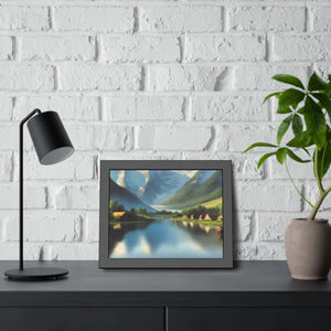 Vibrant Framed Paper Posters - Riverside Scene - Dipaliz - Prints & Visual Artwork