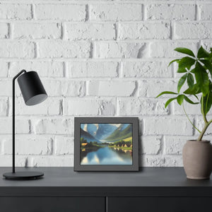 Vibrant Framed Paper Posters - Riverside Scene - Dipaliz - Prints & Visual Artwork