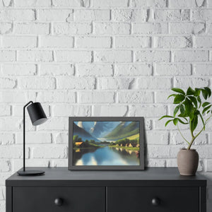 Vibrant Framed Paper Posters - Riverside Scene - Dipaliz - Prints & Visual Artwork