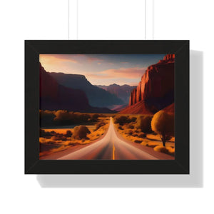 Panoramic Framed Horizontal Poster - Utah Landscape - Dipaliz - Posters Prints & Visual Artwork