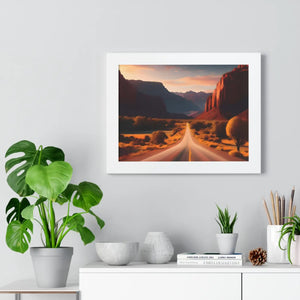 Panoramic Framed Horizontal Poster - Utah Landscape - Dipaliz - Posters Prints & Visual Artwork