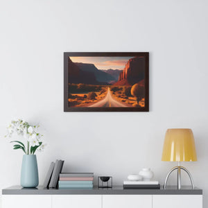 Panoramic Framed Horizontal Poster - Utah Landscape - Dipaliz - Posters Prints & Visual Artwork